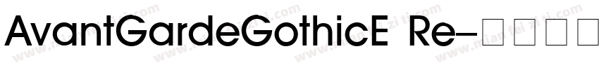 AvantGardeGothicE Re字体转换